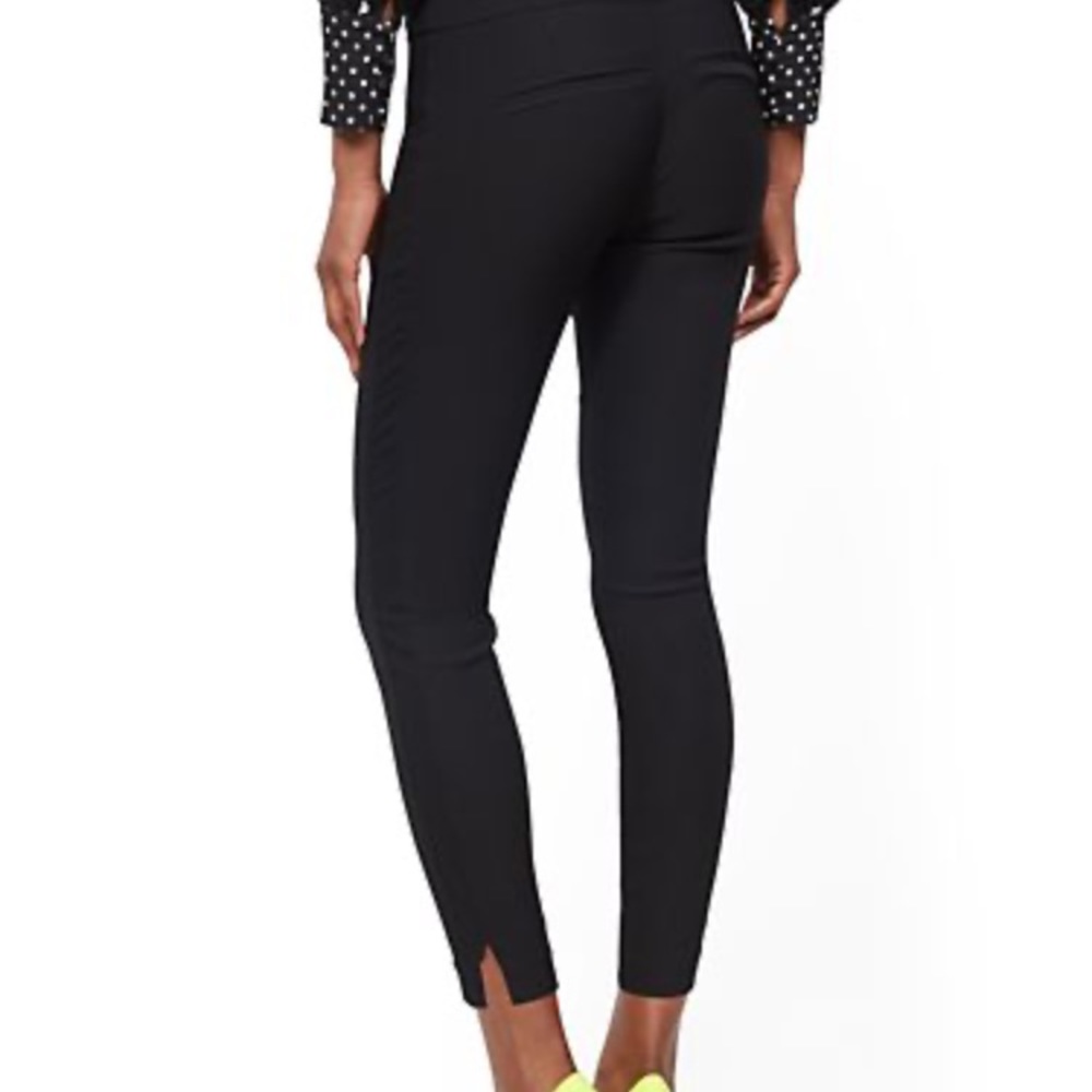 NWT NY&C highwaisted pull on ankle pant M stretch